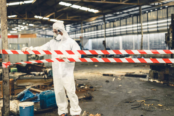 Professional Biohazard Cleanup technician working in New Lisbon, NJ